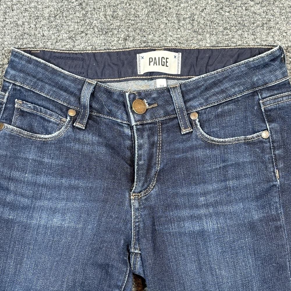 Paige Jeans Women's Size 24 Blue "Skyline Ankle Peg" Denim Jeans - Picture 2 of 10